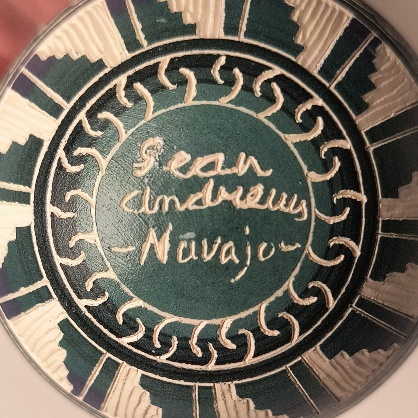 Navajo Christmas Ornament (Violet Teal #2)