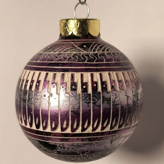 Navajo Christmas Ornament, Glow-in-the-dark (Purple #2)