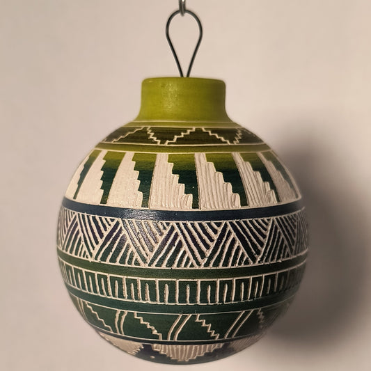 Navajo Christmas Ornament (Green)